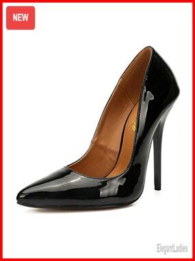 Women's Stiletto Pointed Toe Slip On High Heel Pumps for Wedding Party